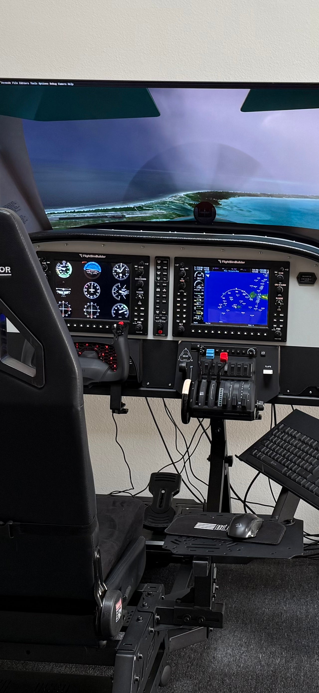 FlightSimBuilder Full Flight Simulator - Honeycomb Controls