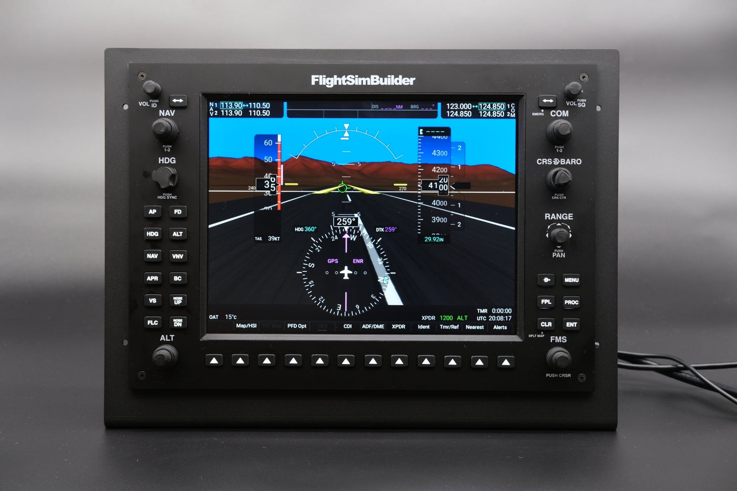 Metal Stand for G1000 or Steam Gauges - FlightSimBuilder