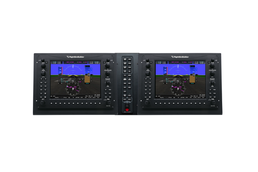 FlightSimBuilder G1000 suite with Metal Stands
