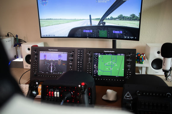 FlightSimBuilder G1000 Suite with Metal Stands