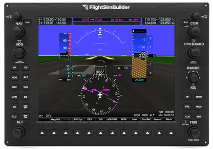 FlightSimBuilder G1000 suite with Metal Stands
