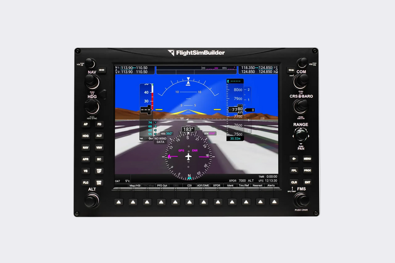 FlightSimBuilder TNxi 8X — 8-in-1 Touchscreen Avionics for G1000Nxi, G600TXi, G3X & GTN