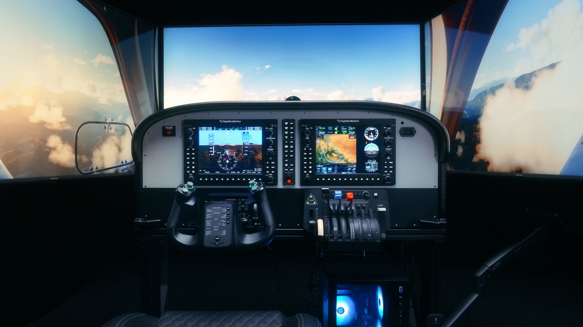 From desk to cockpit.