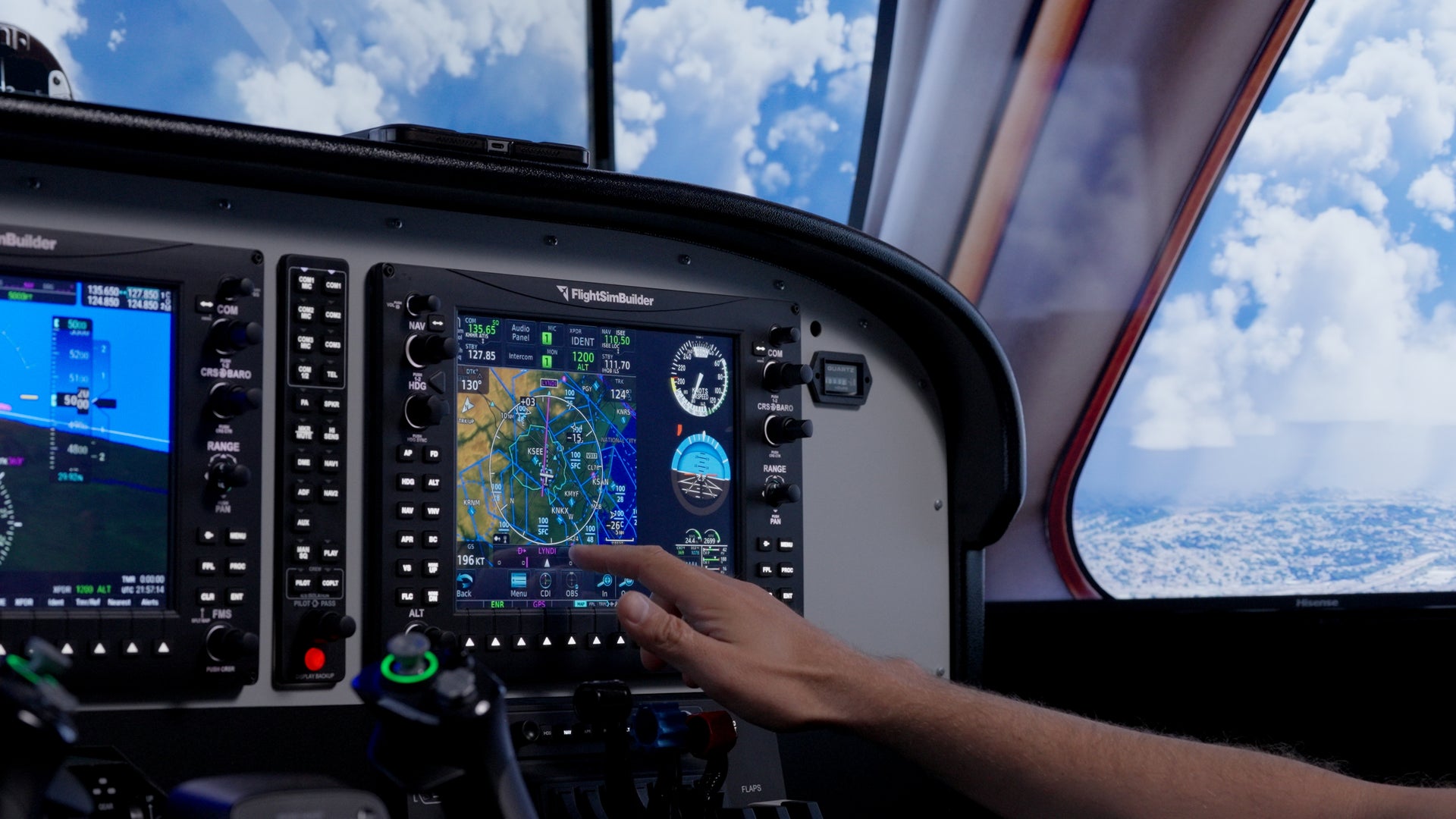 Fly it by touch.